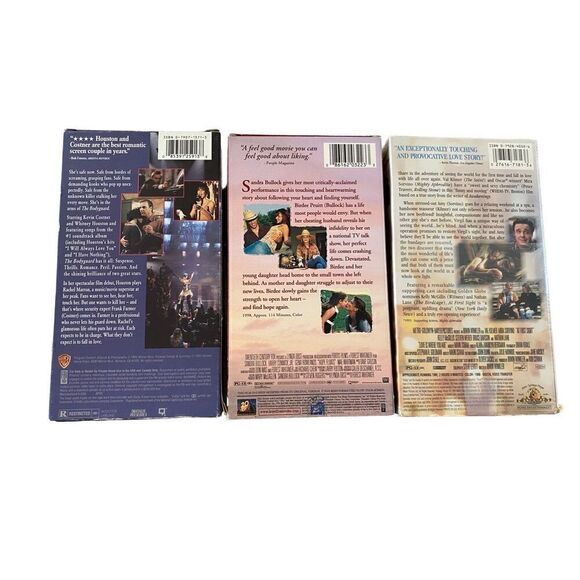 Lot of 3 Romance VHS Tapes The Bodyguard Hope Floats At Fist Sight Vintage Movie - Picture 2 of 5